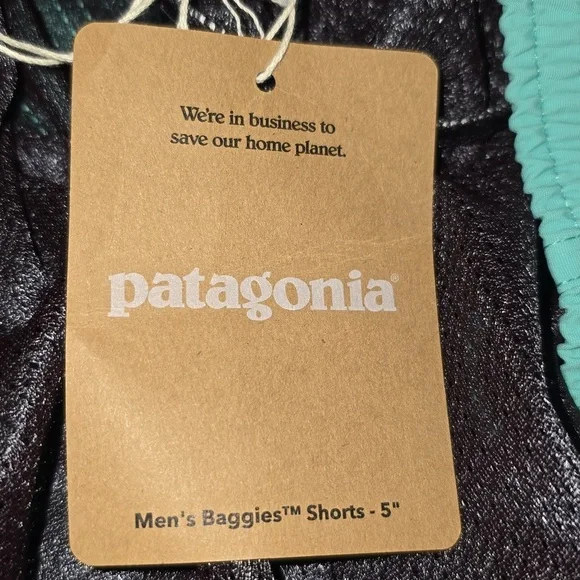 Patagonia Men's Baggies 5" Swim Shorts Fresh Teal Size XXL NWT - Picture 11 of 13
